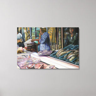 Men Of The Desert Gifts Of The Sea Jerusalem Canvas Print