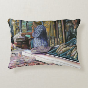 Men of the Desert, Gifts of the Sea, Jerusalem Decorative Pillow