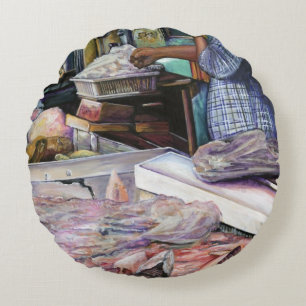 Men of the Desert, Gifts of the Sea, Jerusalem Round Pillow