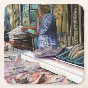 Men of the Desert, Gifts of the Sea, Jerusalem Square Paper Coaster