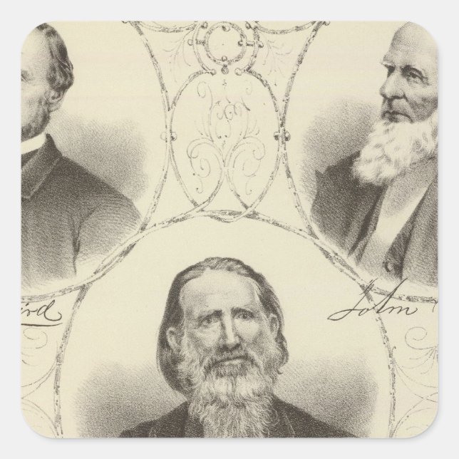 Men of the New Jersey coast Square Sticker (Front)