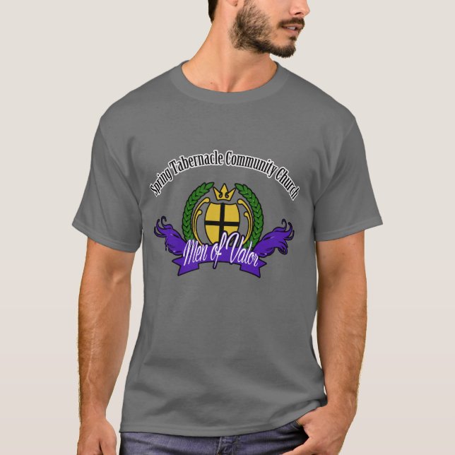 Men of Valour designed by Ebony Long T-Shirt (Front)