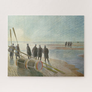Men on the Beach (Dangerous Work at Low Tide) Jigsaw Puzzle
