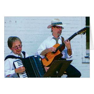 Men Playing Accordion and Guitar