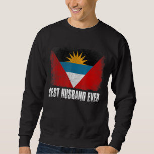 Men Retro Antigua And Barbuda Flag Best Husband Ev Sweatshirt