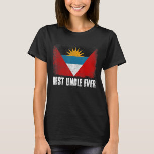 Men Retro Antigua And Barbuda Flag Best Uncle Ever T-Shirt