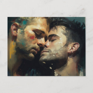 Men Romantic Postcard