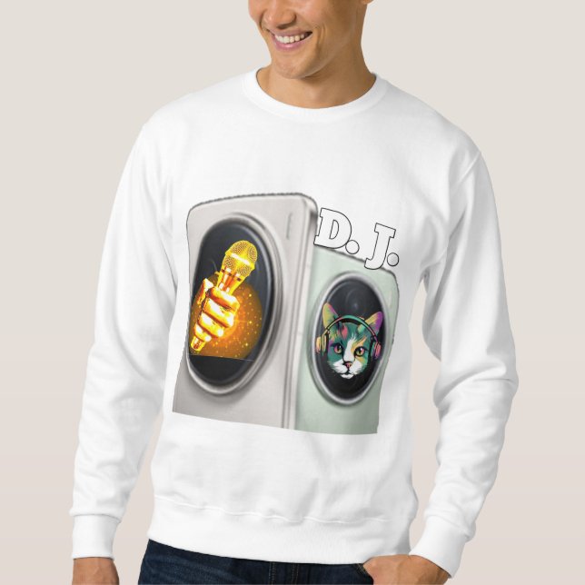 Men’s Colourful Digital Design Basic Sweatshirt –  (Front)