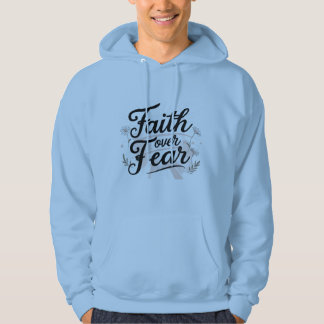 Men’s Faith Over Fear Hoodie with 2 Timothy 1:7 Bi