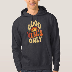 Men’s Hoodie – Good Vibes Only, Cozy & Stylish  