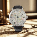 Men’s Mecca Map Monogram Watch – Eid Gift<br><div class="desc">Men's Mecca Map Monogram Watch – Vintage Leather Strap – Eid | Hajj | Umrah | Groom | Father's Gift. A gift of time, faith, and love. This men’s watch features an authentic antique map from 1895, capturing the sacred cities of Mecca, Madina, and Jeddah. Your chosen monogram and name...</div>