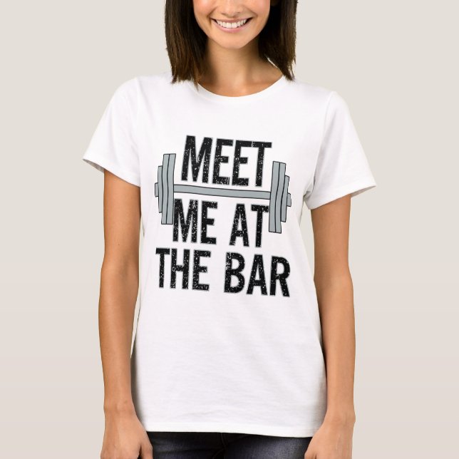 Men_s Meet Me At The Bar White Workout Vest Tank T (Front)
