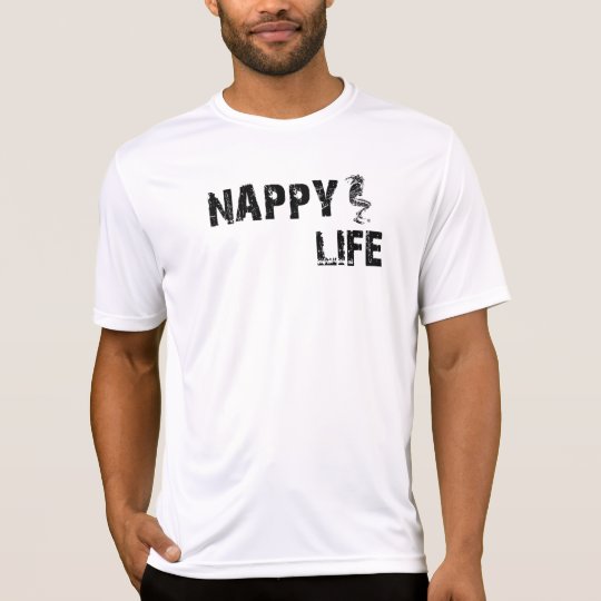 Men’s Nappy Life Short Sleeve Dri-fit w/Black Logo T-Shirt