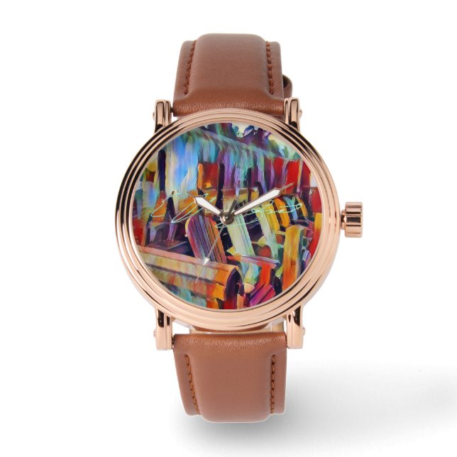 Men’s Rose Gold Vintage Watch (Front)