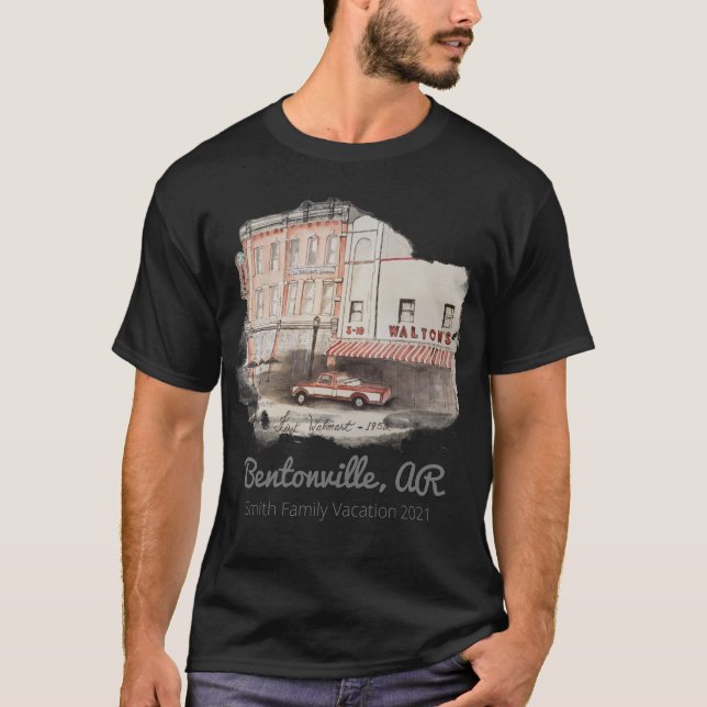 Men’s S-5x  Walmart watercolor t-shirt (Front)