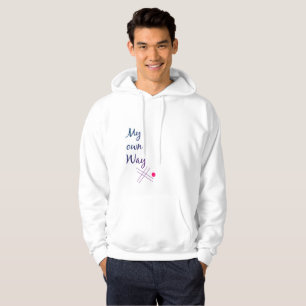 Men’s Typography Hoodie – My Own Way Quote