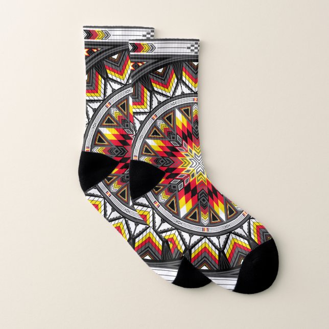 Men’s & Women’s Socks (Sacred Places Red) (Pair)