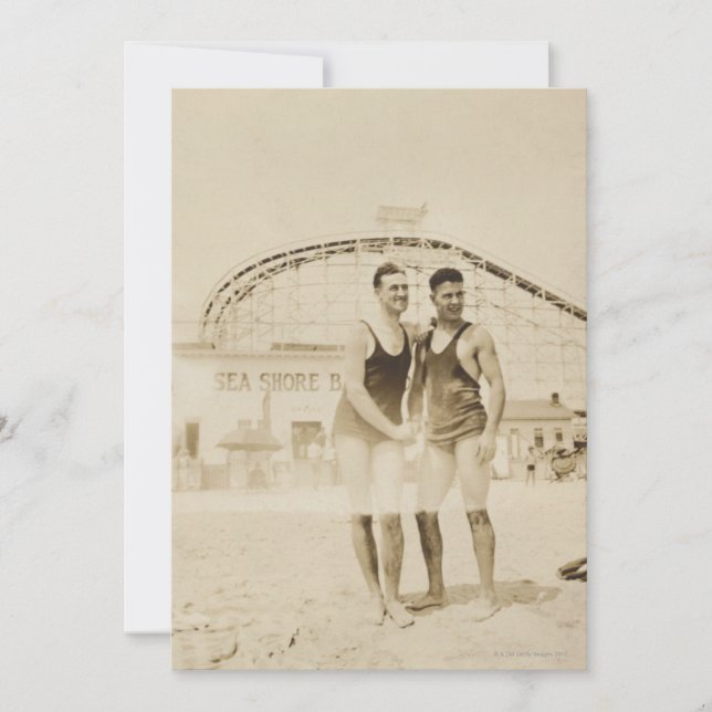 Men Standing on Beach (Front)