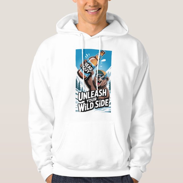 🍺 men sweater - funny motif: man with beer (Front)