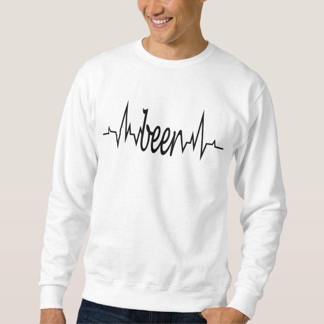 men sweatshirt for beer lovers (Front)