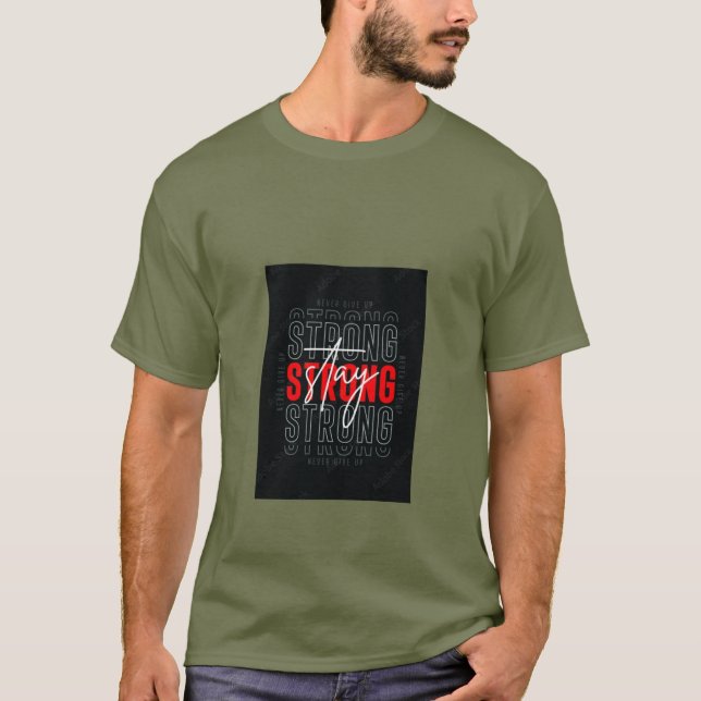 MEN  T SHIRT CLASSIC/ STRONG DESIGN (Front)