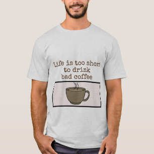 men t shirt coffee