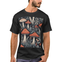 Men T-shirt - Midnight Mushroom 