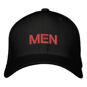 MEN Text Flexfir Wool Handsome Cool-Hat Masculine Embroidered Hat
