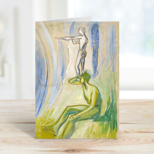 Men Turning Towards the Sun   Edvard Munch Card