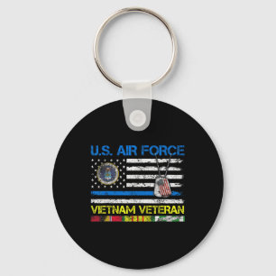 Men U.s Air Force Vietnam Veteran, Usaf Veteran Fl Keychain
