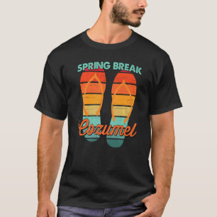 Men Vintage Spring Break Retro Cozumel Vacation Fl T-Shirt