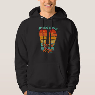 Men Vintage Spring Break Retro North Baja Vacation Hoodie
