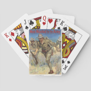 Men Wanted For The Army WWI Playing Cards