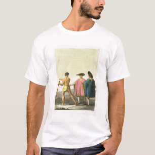 Men Wearing Ceremonial Ponchos in Santiago, Chile T-Shirt