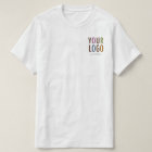 Men White Value T-Shirt with Custom Company Logo