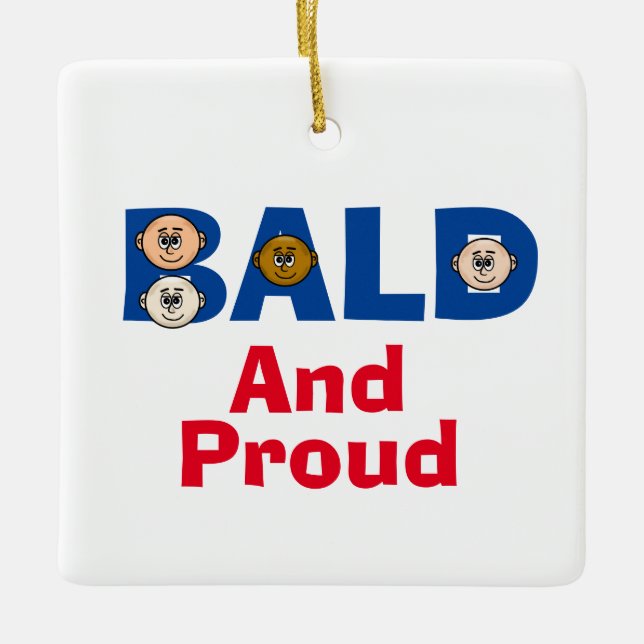 Men Who Are Bald Ornament (Front)