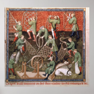 Men with nets poster