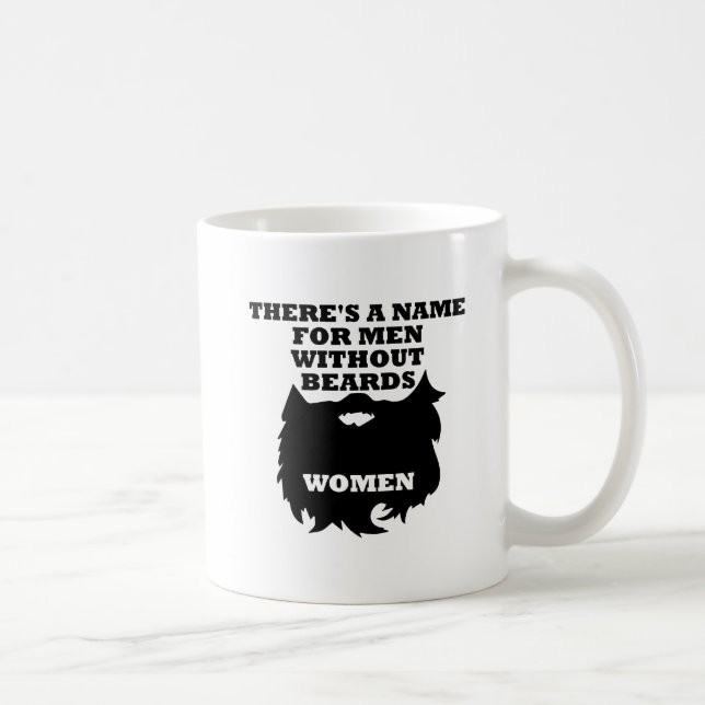 Men Without Beards Funny Mug (Right)