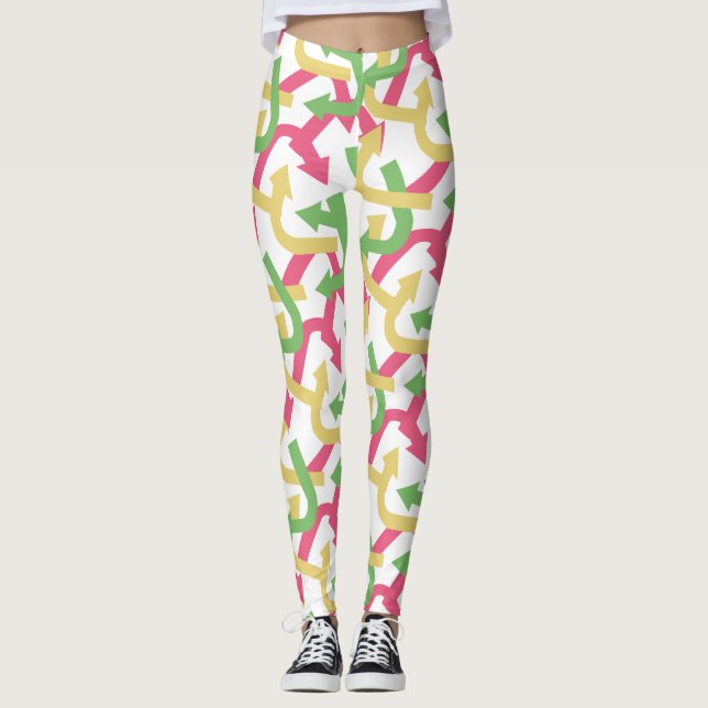 MEN WOMAN REFURBISHED BY MASANSER PIXELAT LEGGINGS (Front)