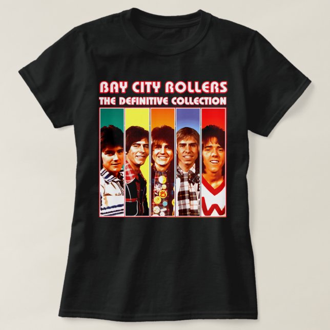 Men Women Band Bay City Rollers Music Rock  Awesom T-Shirt (Design Front)