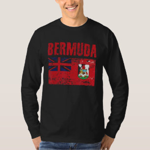 Men Women Bermuda National Pride Distress Bermuda T-Shirt