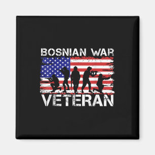 Men Women Bosnian War Veteran  Magnet