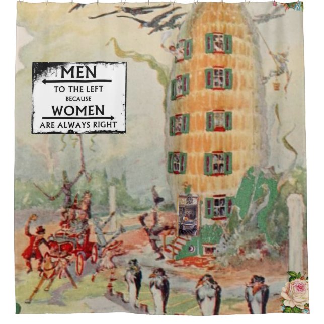 men women exit showercurtain white (Front)