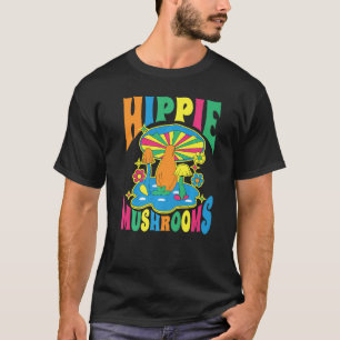 Men Women Hippie Mushrooms Foraging Morel Mushroom T-Shirt