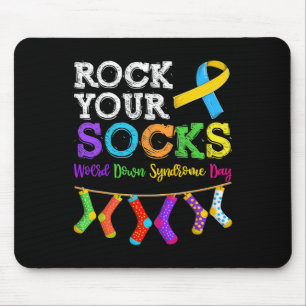 Men Women Kid Down Syndrome Awareness Mouse Pad