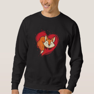 Men Women Kids Fox Heart  Animal  Furry  4 Sweatshirt