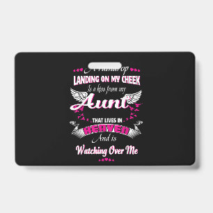 Men Women Loss Aunt In Loving Memorial My Aunt Badge