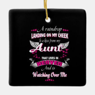 Men Women Loss Aunt In Loving Memorial My Aunt Ceramic Ornament