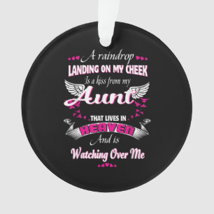 Men Women Loss Aunt In Loving Memorial My Aunt Ornament