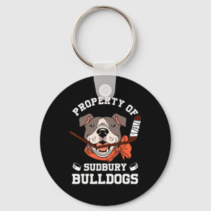 Men Women Property Of Sudbury Bulldog Funny  Keychain